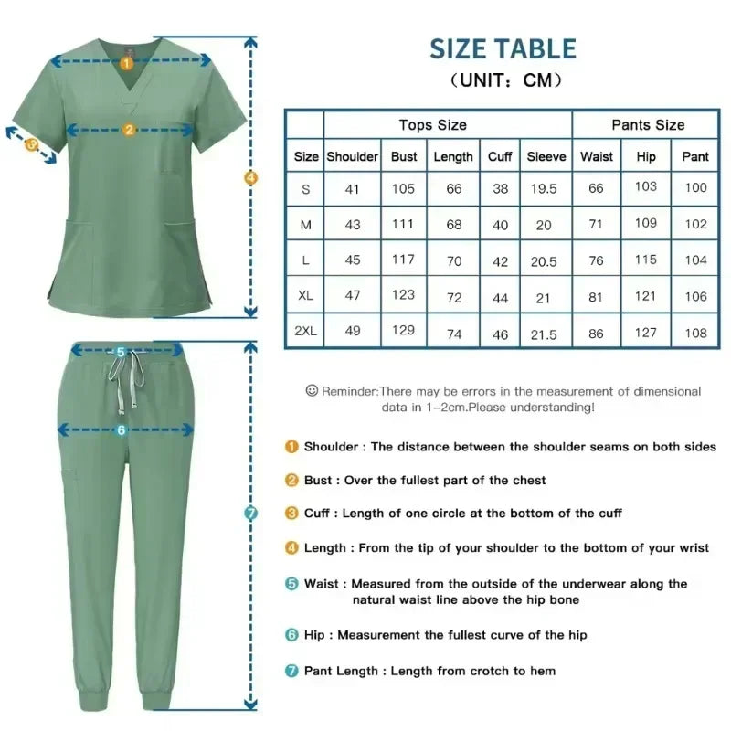 Medical Scrub Nursing Surgical Gown High Quality Elastic Scrub Healthcare Pharmacy Solid Color Uniform Wholesale Workwear Unisex