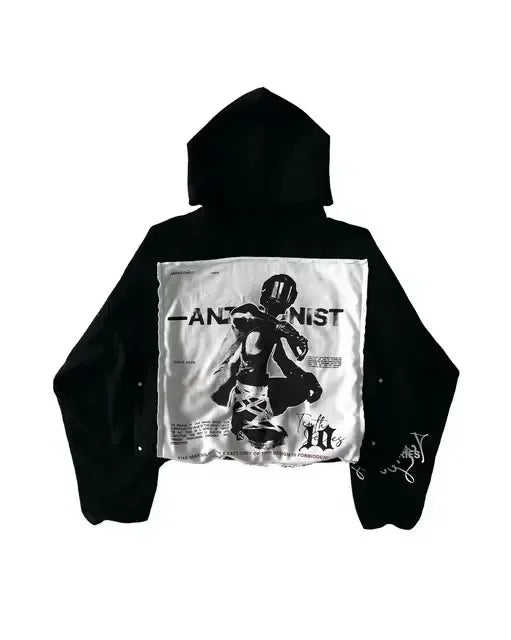 Streetwear Hoodies Y2K Men Women Clothes American Retro Skull Graphic Print Oversized Hoodies Sweatshirts Rock Pullover Hoodies