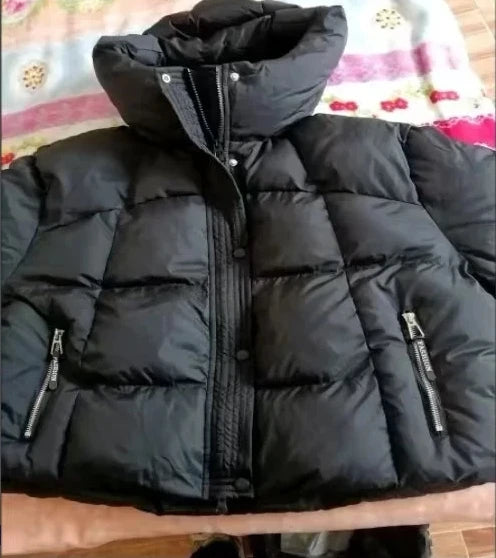 Winter Jacket New Style Fashionable Thick and Warm Mid-length Loose-fitting Down and Cotton Coat for Autumn and Winter Seasons