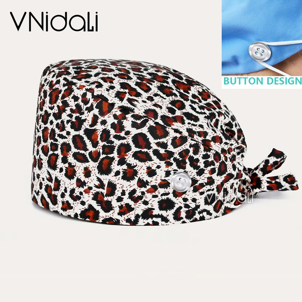 Scrubs Caps for Women and Men gorro quirofano mujer pet shops Caps Work Hats beauty salon nursing accessories lab staff cap
