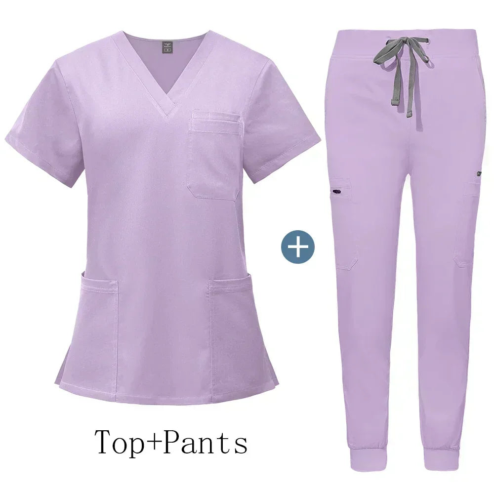 Wholesale Uniforms Doctor Nurse Work Wear Women Men Hot Sales Surgical Gowns Healthcare Nursing Articles High-quality Scrub Sets