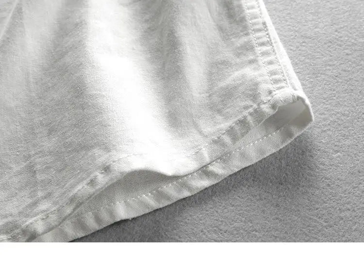 Plus Size 6XL 7XL Men's Casual Cotton Linen Shirt Formal Retro Long Sleeve Soft Loose Shirts Male Oversized Clothing Shirts Tops