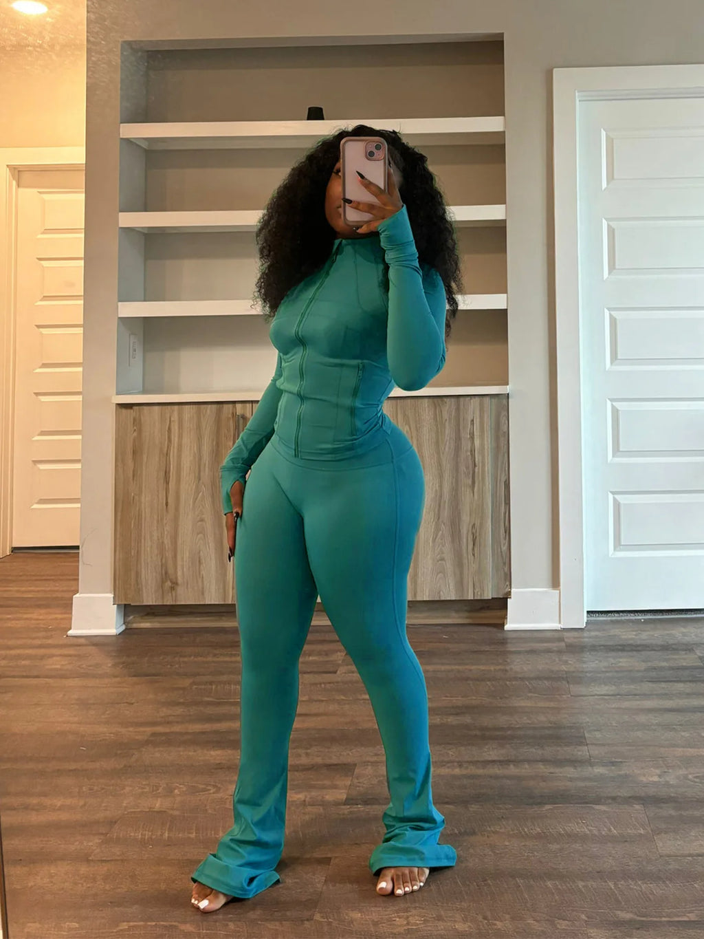 HLJ&GG Casual Solid Sporty Two Piece Sets Women Zipper Long Sleeve Slim Top And Skinny Pants Outfits Spring New 2pcs Tracksuits