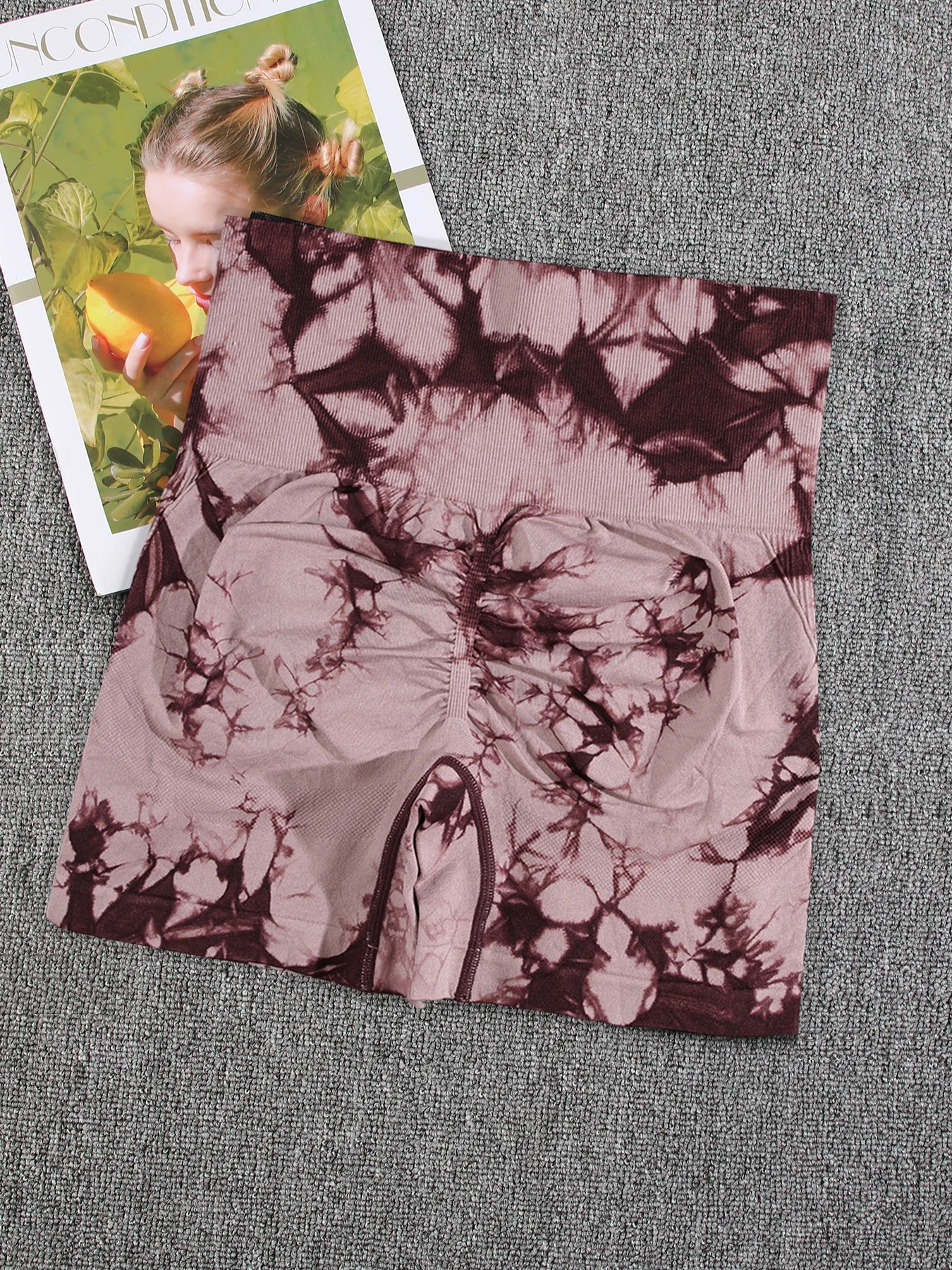 Tie Dye Summer Shorts Woman Fitness Seamless High Waist Sport Shorts Running Outdoors Skinny Shorts Activewear Running Outdoors