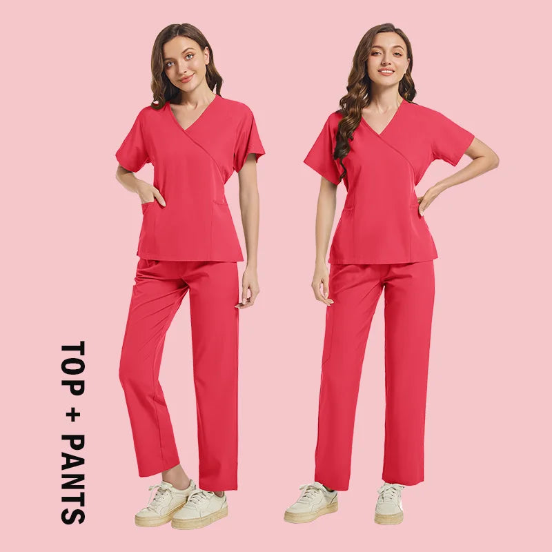 High-quality Scrubs Woman Beauty SPA Uniform Pet Clinical Store Veterinary Dentistry Work Clothes Set Medical Nurse Doctor Suits