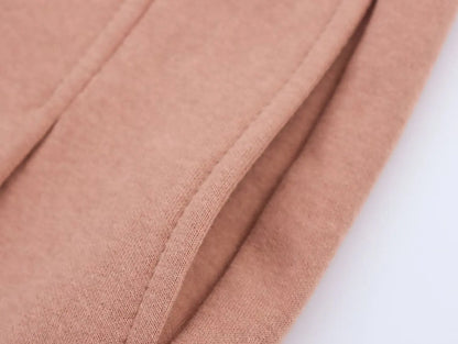 2025 New Women's Clothing European and American Style Fashion Washed Double-Sided Fabric Casual Pleated Pants