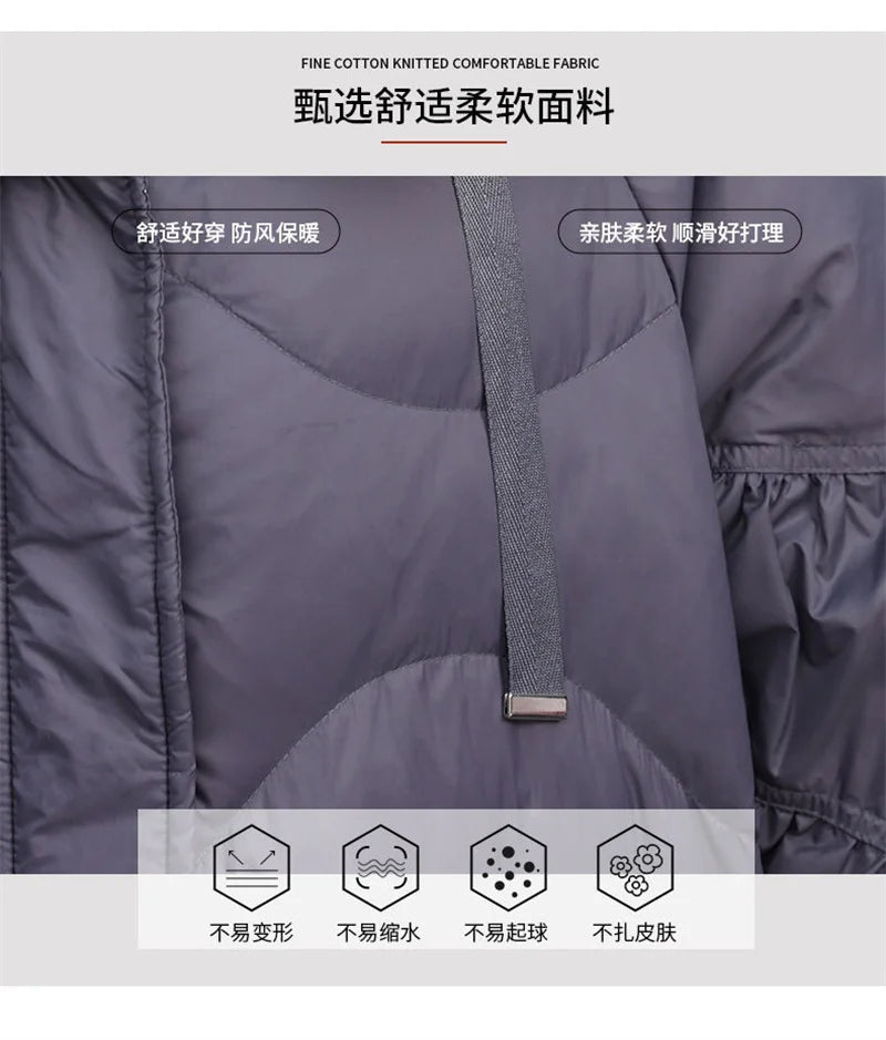 Winter Clothes Women Basic Jackets Warm Thick Down Cotton Jacket Female Short Hooded Fashion Padded-Cotton Jacket Parkas
