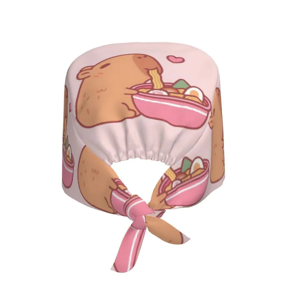 Custom Cartoon Capybara Medical Staff Scrubs Hat Women Men Comic Doctor Nursing Surgical Cap Scrub Caps