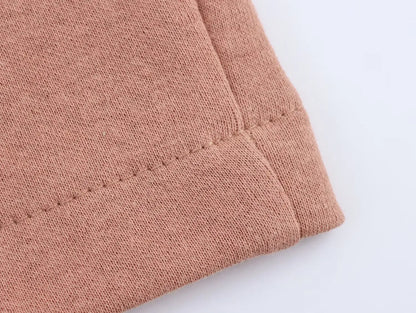 2025 New Women's Clothing European and American Style Fashion Washed Double-Sided Fabric Casual Pleated Pants