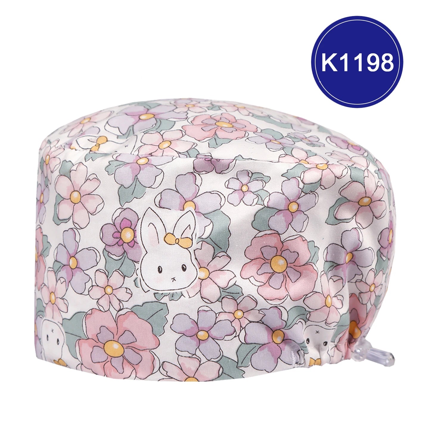 Scrub Caps for Long Hair Premium Surgical Cap Cheap Pharmacy Work Hat  Pet Clinic Doctors Dentist Nursing Cap with Buttons K1030