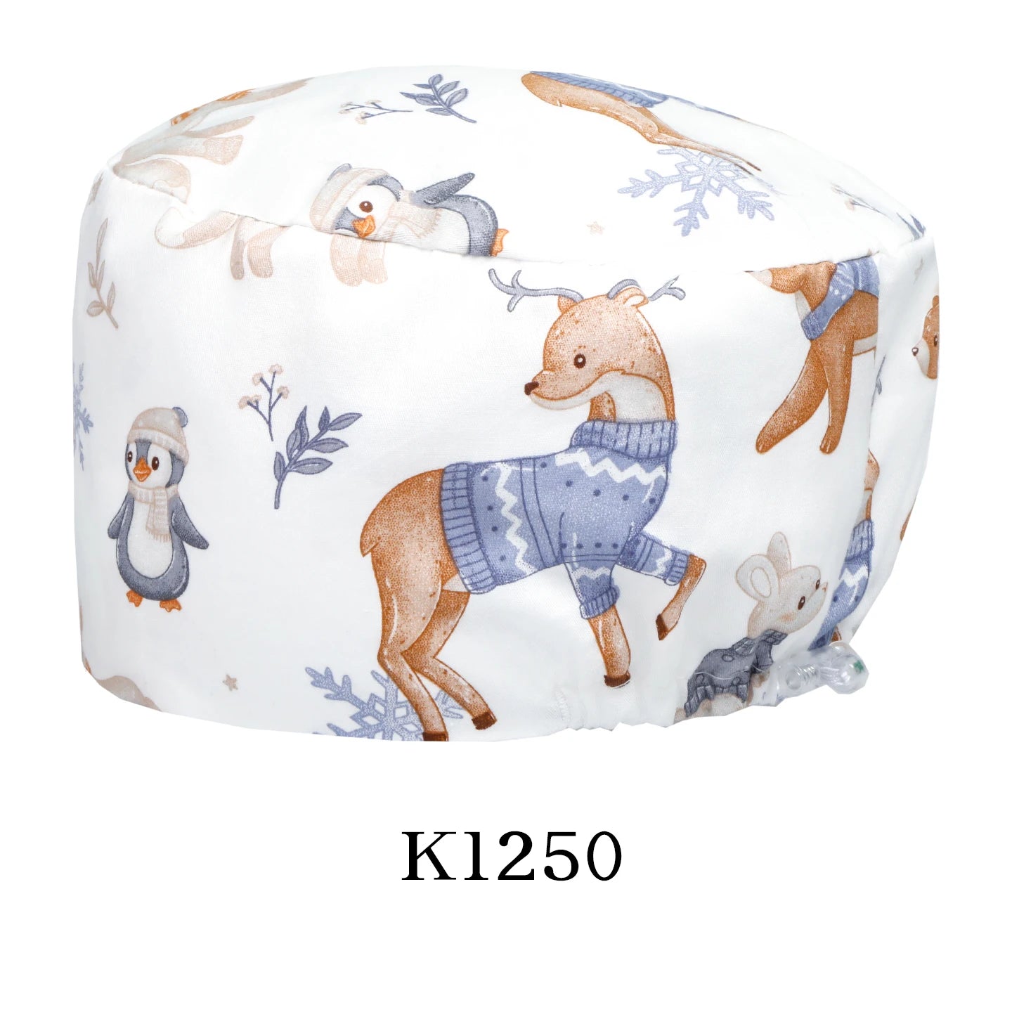 Printed Scrub Caps Dental Nursing Hats Durable Women Pediatric Cap Care Center Work Hat Comfortable  Aesthetic Scrub Cap K1235