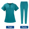 Surgical Uniforms Woman Scrub Set Medical Nurse Beauty Salon Workwear Clinical Scrubs Top + Pant Spa Doctor Nursing Tunic Suit