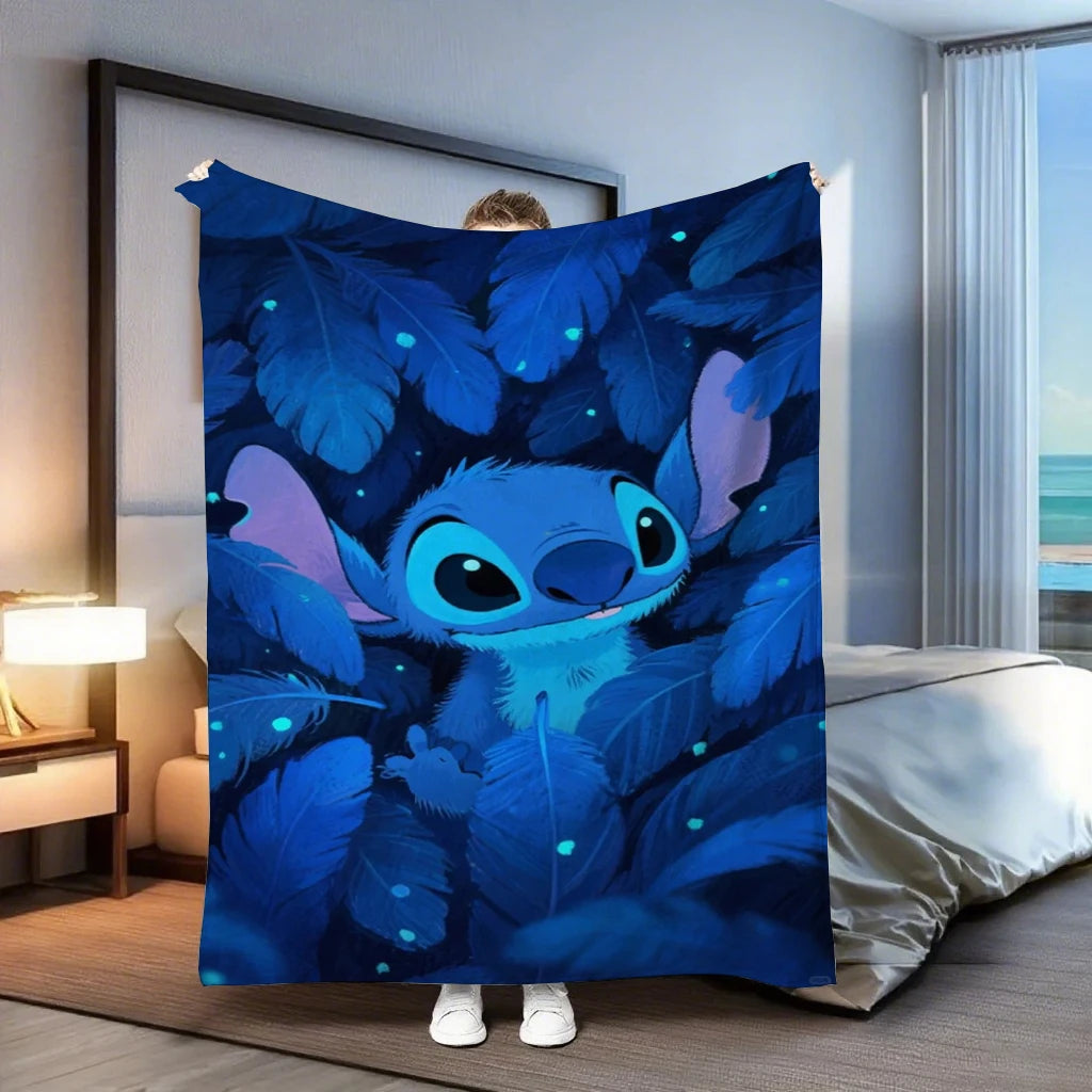 Blue Stitch blanketMulti-purpose blanket suitable for office, living room, bedroom, camping and traveling.