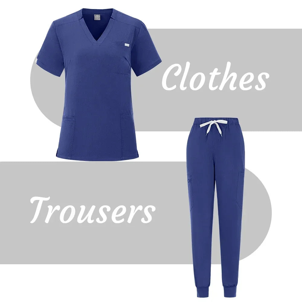 Wholesale Operating Room Medical Uniform Scrubs Hospital Working Scrubs Set Medical Supplies Nurse Dental Surgery Suit Workwear