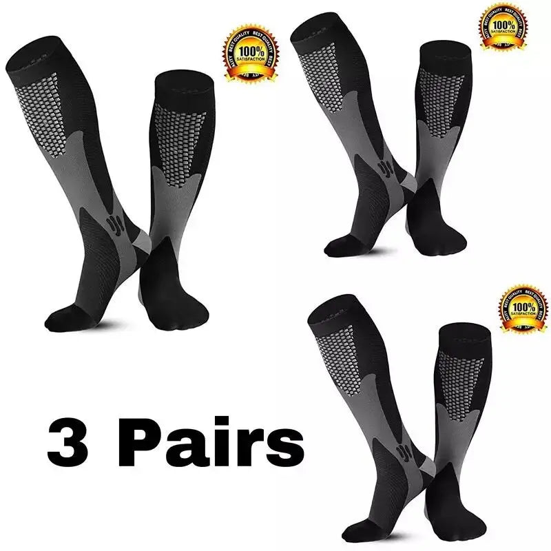 Dropship Compression Socks Knee High Running Men Women Socks Best For Athletic Nursing Outdoor Hiking Flight Travel Stockings