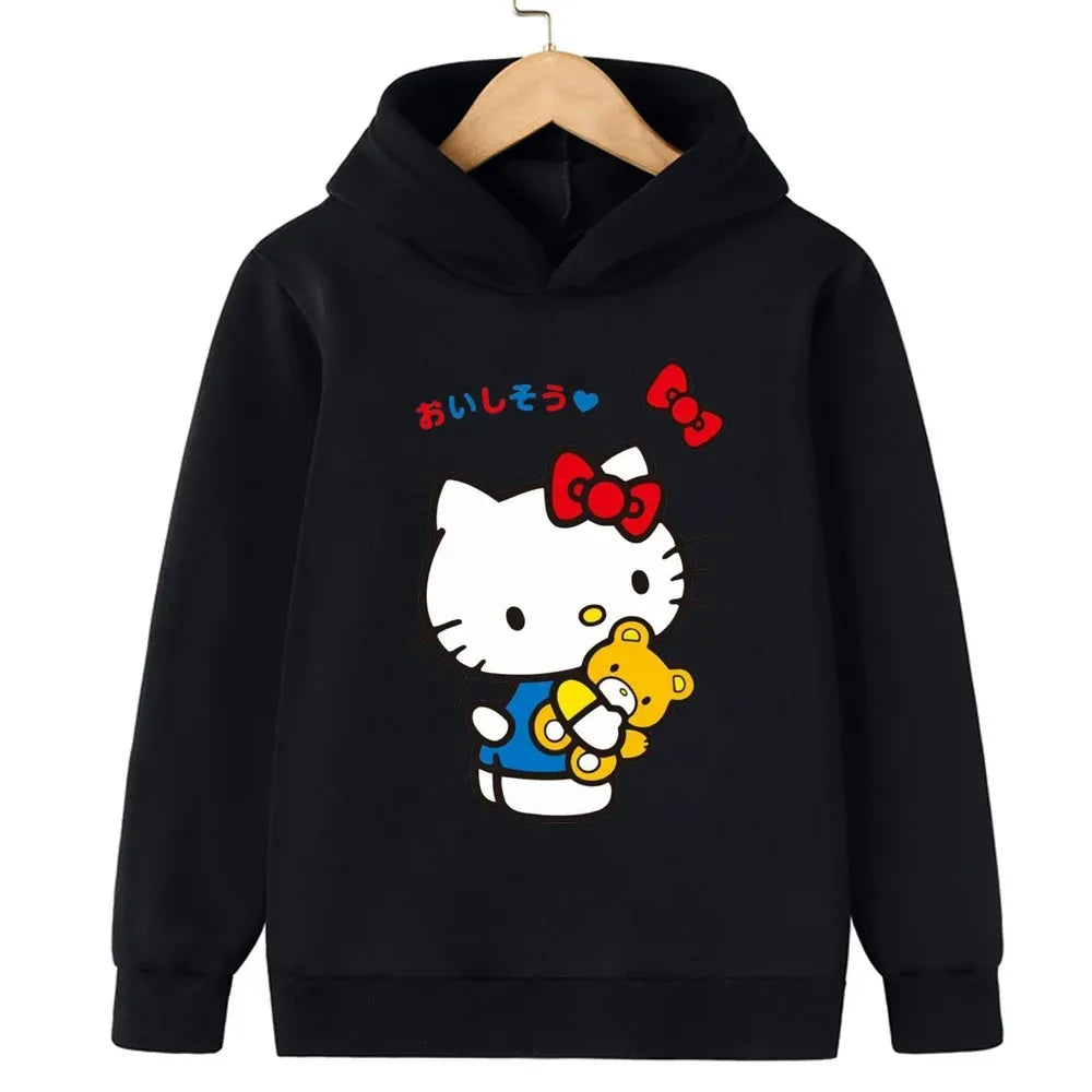 Autumn and Winter Children's Warm Hoodie Hooded Sports Shipment Cartoon Casual Outdoor Clothing Comfortable and Soft