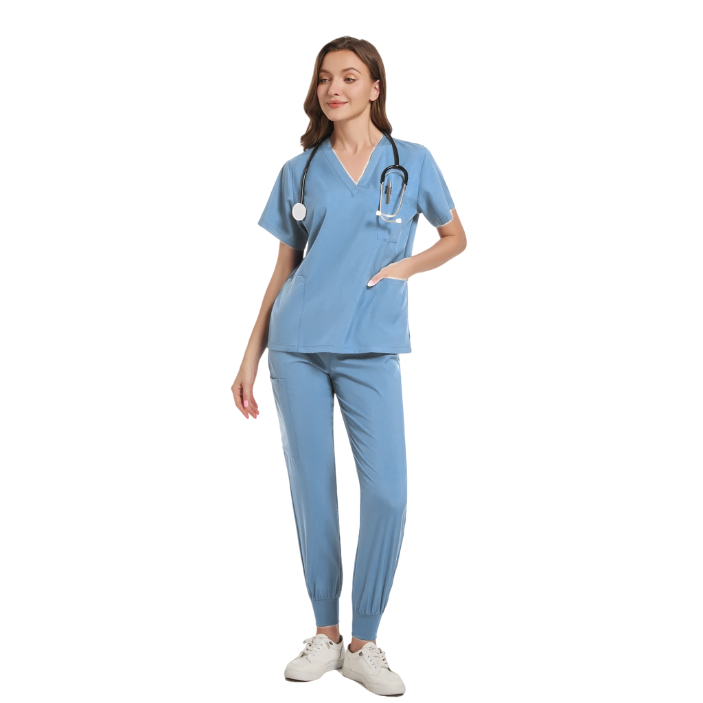 Women Scrub Set Surgical Nursing Scrub Sets Hospital Uniform Medical Factory Wholesale Uniforms Womens Custom Scrubs