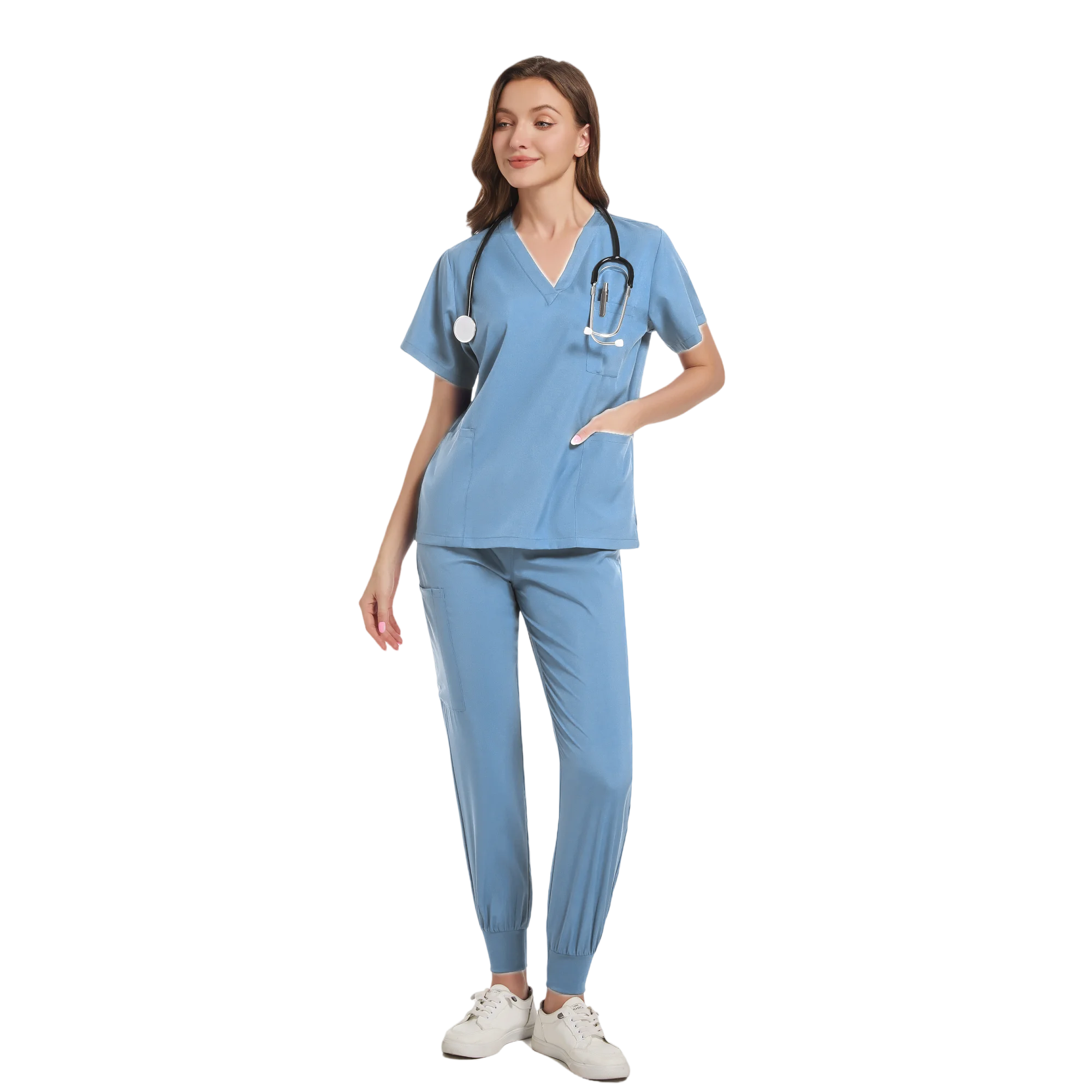 Women Scrub Set Surgical Nursing Scrub Sets Hospital Uniform Medical Factory Wholesale Uniforms Womens Custom Scrubs