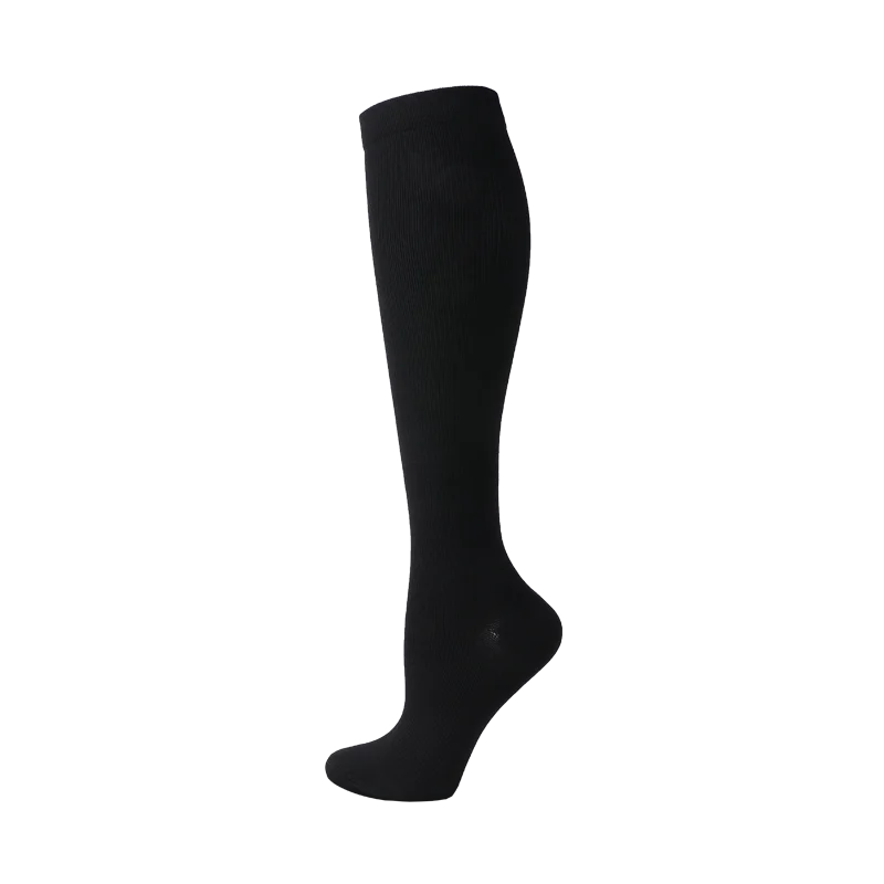 Compression Stockings Blood Circulation Promotion Slimming Compression Socks Anti-Fatigue Comfortable Solid Color Socks
