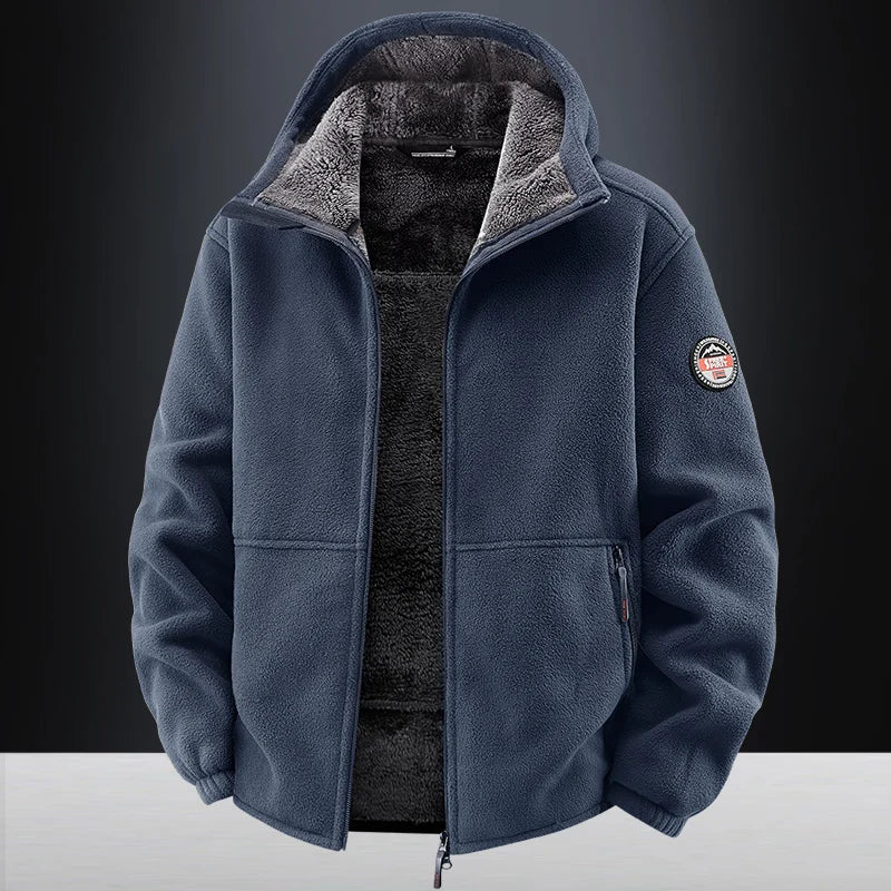 Winter Hoodies Men Outdoor Military Thick Warm Polar Fleece Jacket Camping Hiking Jackets For Streetwear Casual Coats Men Parkas