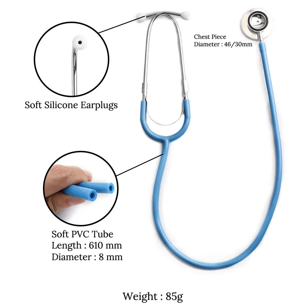 Professional Dual Head Stethoscope Doctor Nurse Double Head Stethoscope Cardiology Medical Equipment Student Vet Medical Device