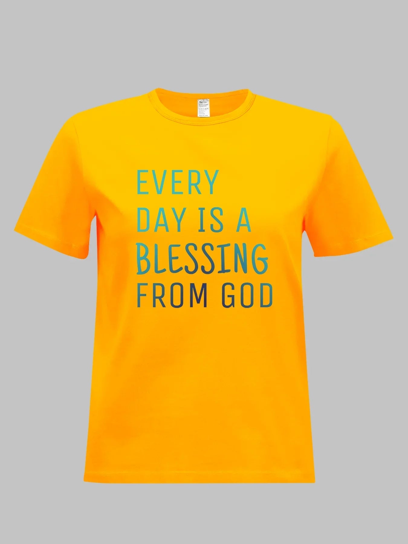 Women Plus Size Clothing Summer Round Neck Short Sleeve Printed Letter Casual BLESSING Plus Size T-Shirts Y2k Top