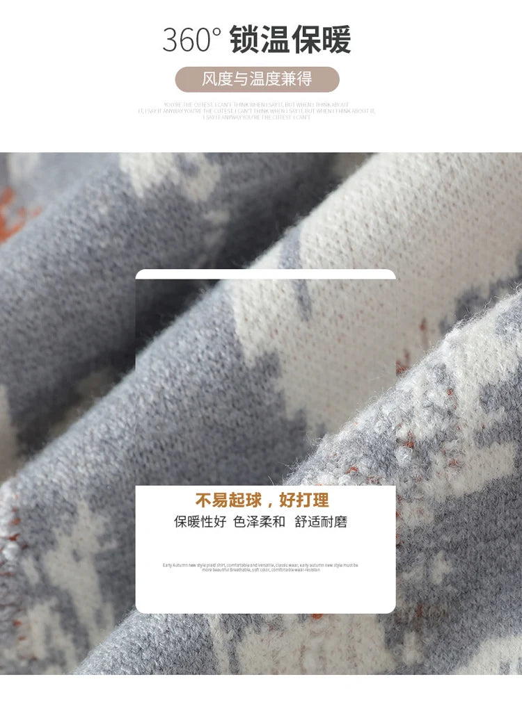 winter Men's Fashion casual Round Neck Warm sweater slim fit Sweaters Men sweater male Thicken Warm wool pullovers