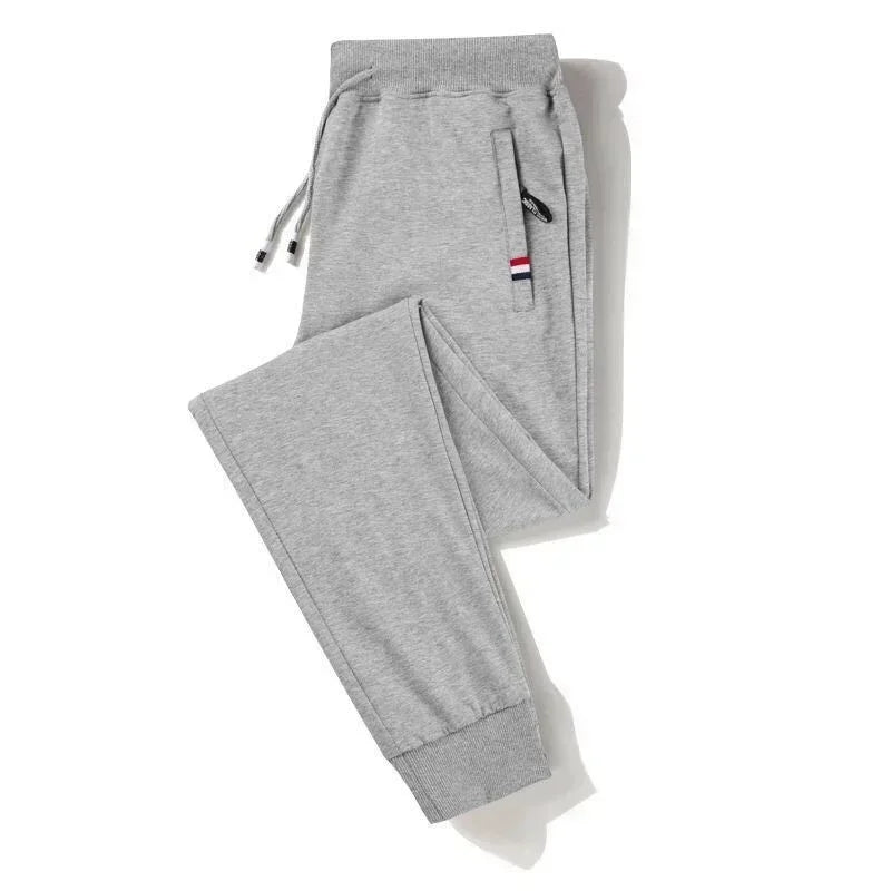 Spring Pants Men Fitness Sportswear Tracksuit Elastic Waist Sweatpants Cotton Trousers Loose Gyms Jogger Track Pants Mens M- 8XL
