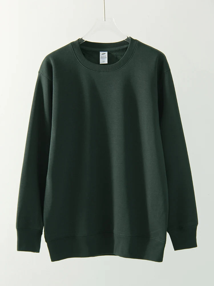 Winter Fleece Sweatshirts For Women Oversized Top Warm Pullovers Black Loose O Neck White Thick Velvet Sweatshirt Women Warm