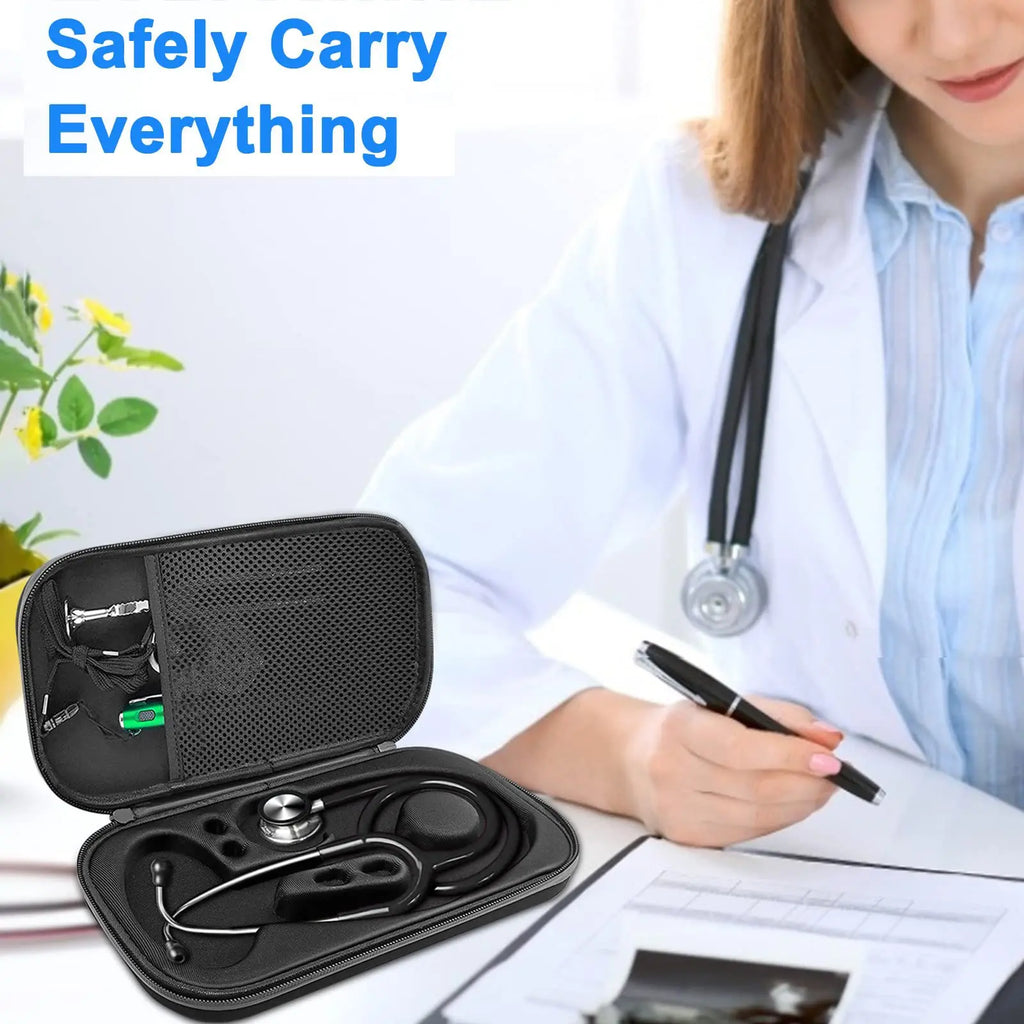 Eva Hard Stethoscope Case Shockproof Waterproof Portable Travel Storage Box For Littmann Cardiology Nurse Doctor Medical Organiz