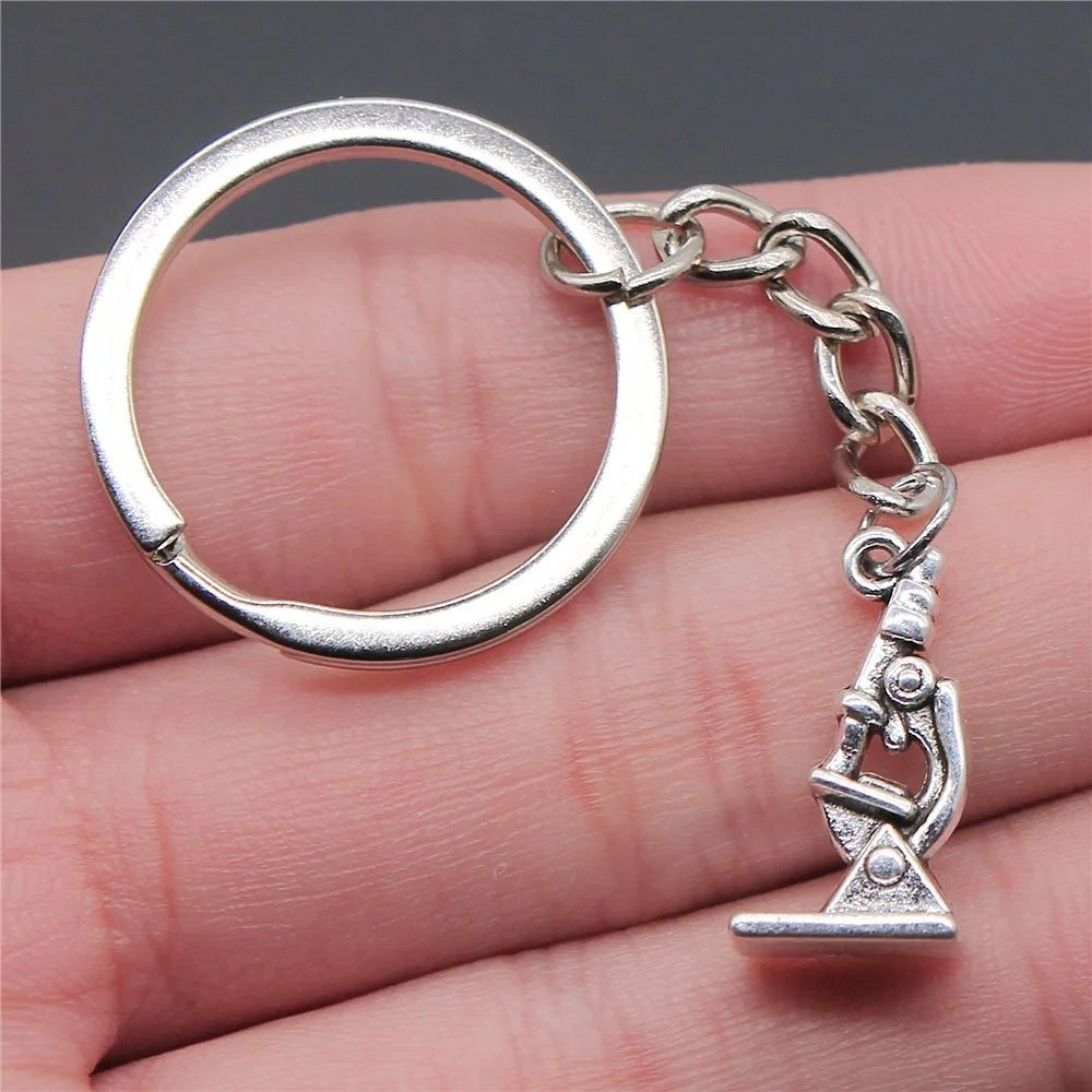 Nurse Doctor Needle Syringe Stethoscope EMT Caduceus Medical Symbol Brain Lungs Keychain Jewelry Medicine Graduate Gift