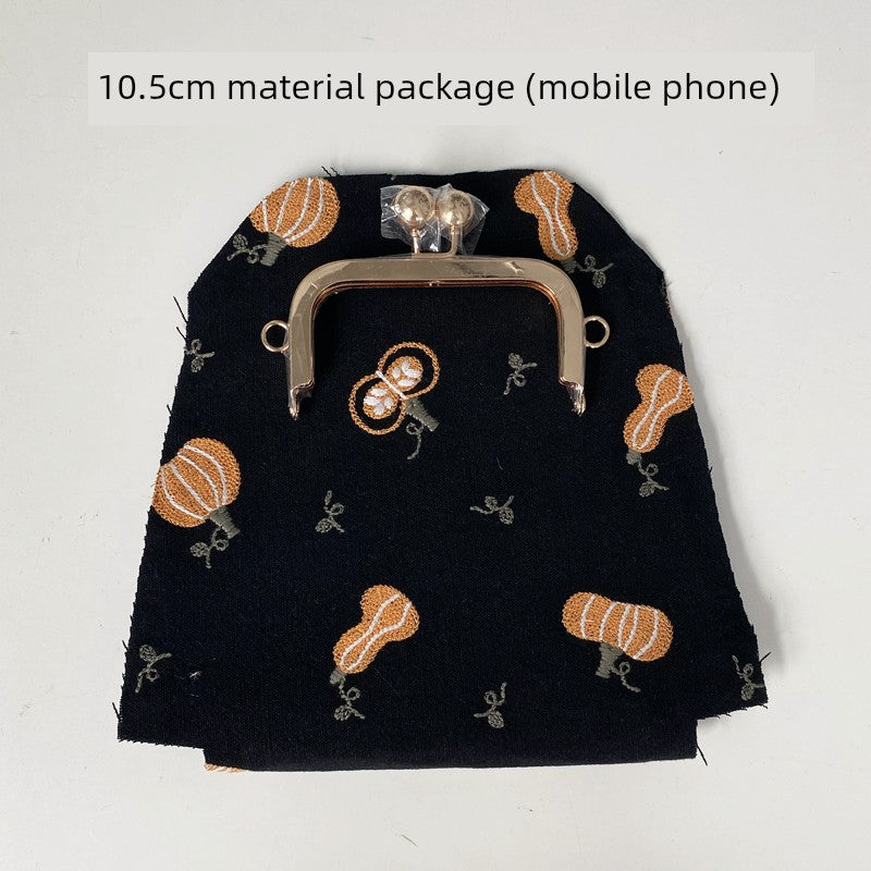 Machine Embroidery Extended Mobile Phone Bag Fabric
