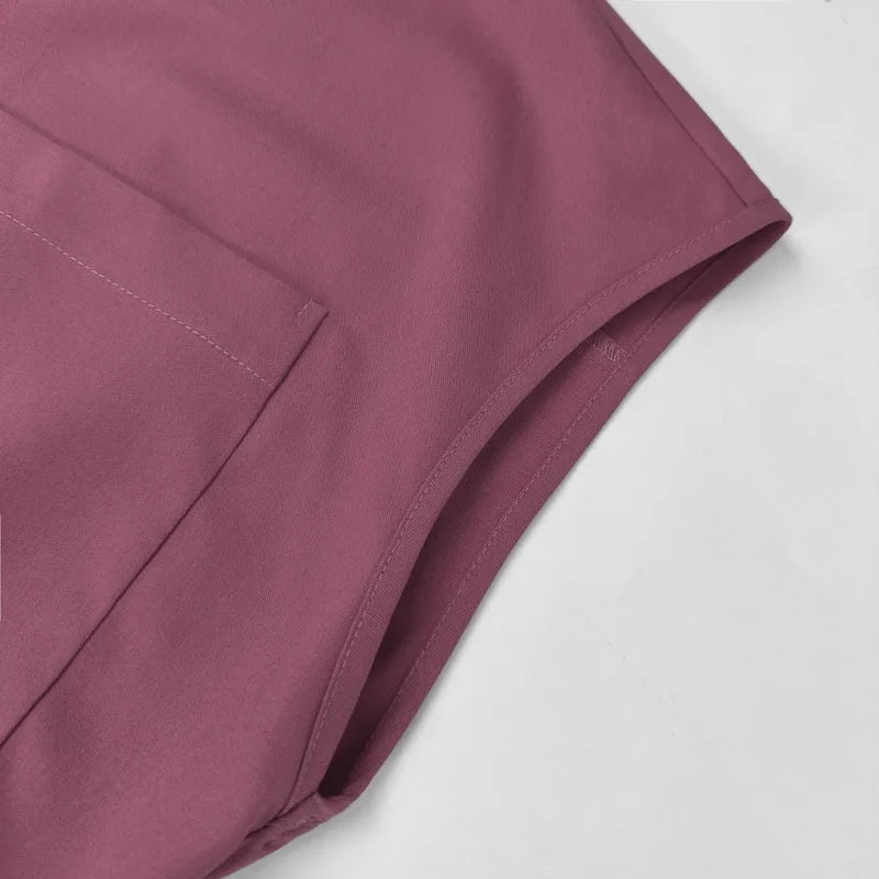 Wholesale Medical Apparel Scrub Uniform Women Short Sleeved Scrubs Jumpsuit Medical Hospital Clothing Scrub Uniforms with Pocket