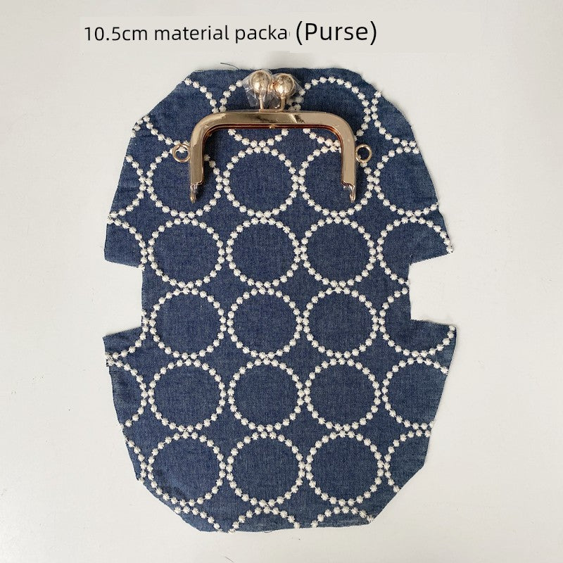 Machine Embroidery Extended Mobile Phone Bag Fabric