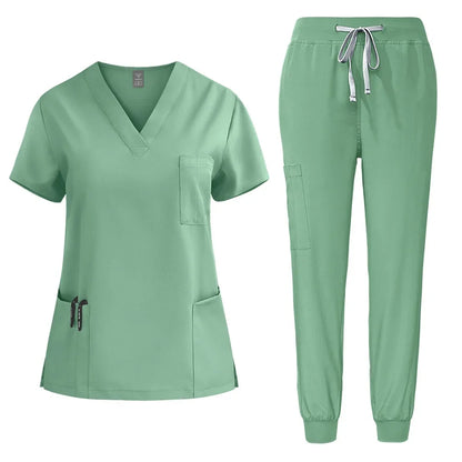 Nurse Uniform Woman Hospital Doctor Men's Medical Sweatshirt  Nursing Pants Unisex Workshop Uniforms Beauty SPA Work Clothes New
