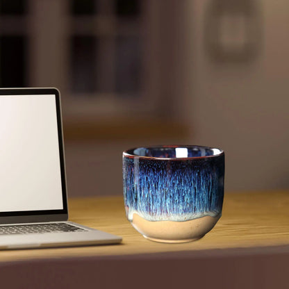 Ceramic Cups 150ml Japanese Style Handless Yerba Mate Teacup Kung Fu Tea Cup for Cappuccino Juice Yerba Mate Sake Espresso