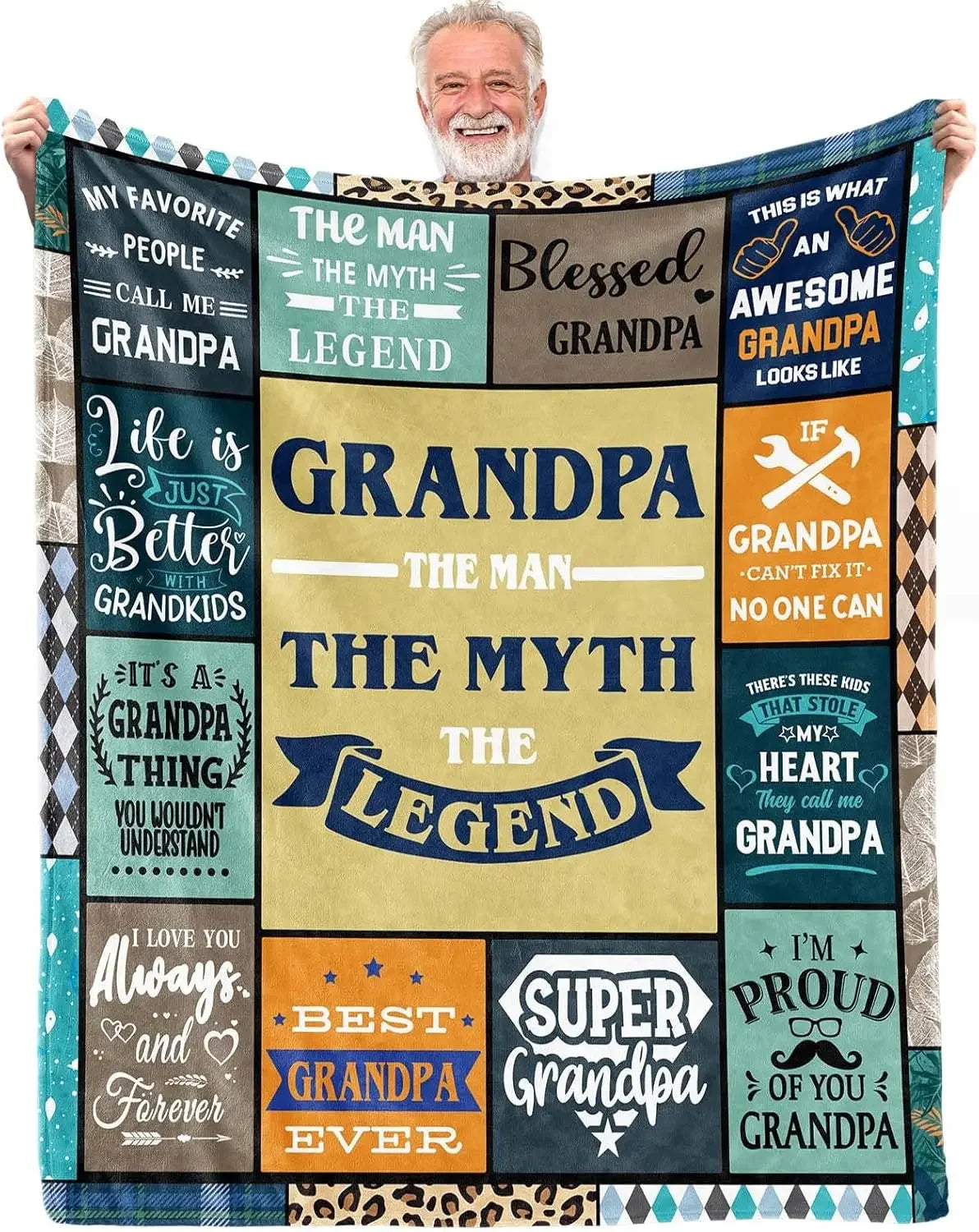 1PC Blanket Festival Gifts for Elder Mom Dad Grandpa Grandma idea Gifts Birthday gifts Warm soft Throw Nap Blankets Gift Season