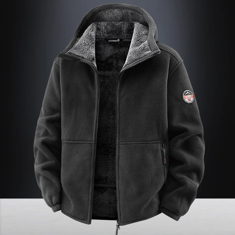 Winter Hoodies Men Outdoor Military Thick Warm Polar Fleece Jacket Camping Hiking Jackets For Streetwear Casual Coats Men Parkas
