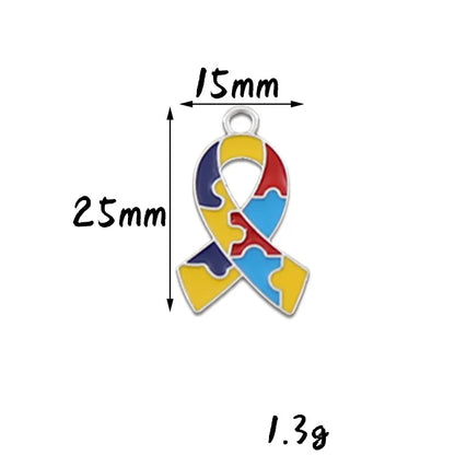 1 Pcs Autism Awareness Pin Autism Pins Lapel Pin Multi Color Autism Puzzle Piece Brooches Pins for Backpacks Sleeves Awareness
