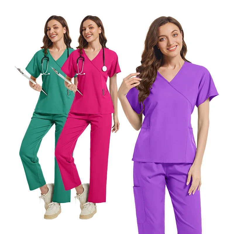 High-quality Scrubs Woman Beauty SPA Uniform Pet Clinical Store Veterinary Dentistry Work Clothes Set Medical Nurse Doctor Suits