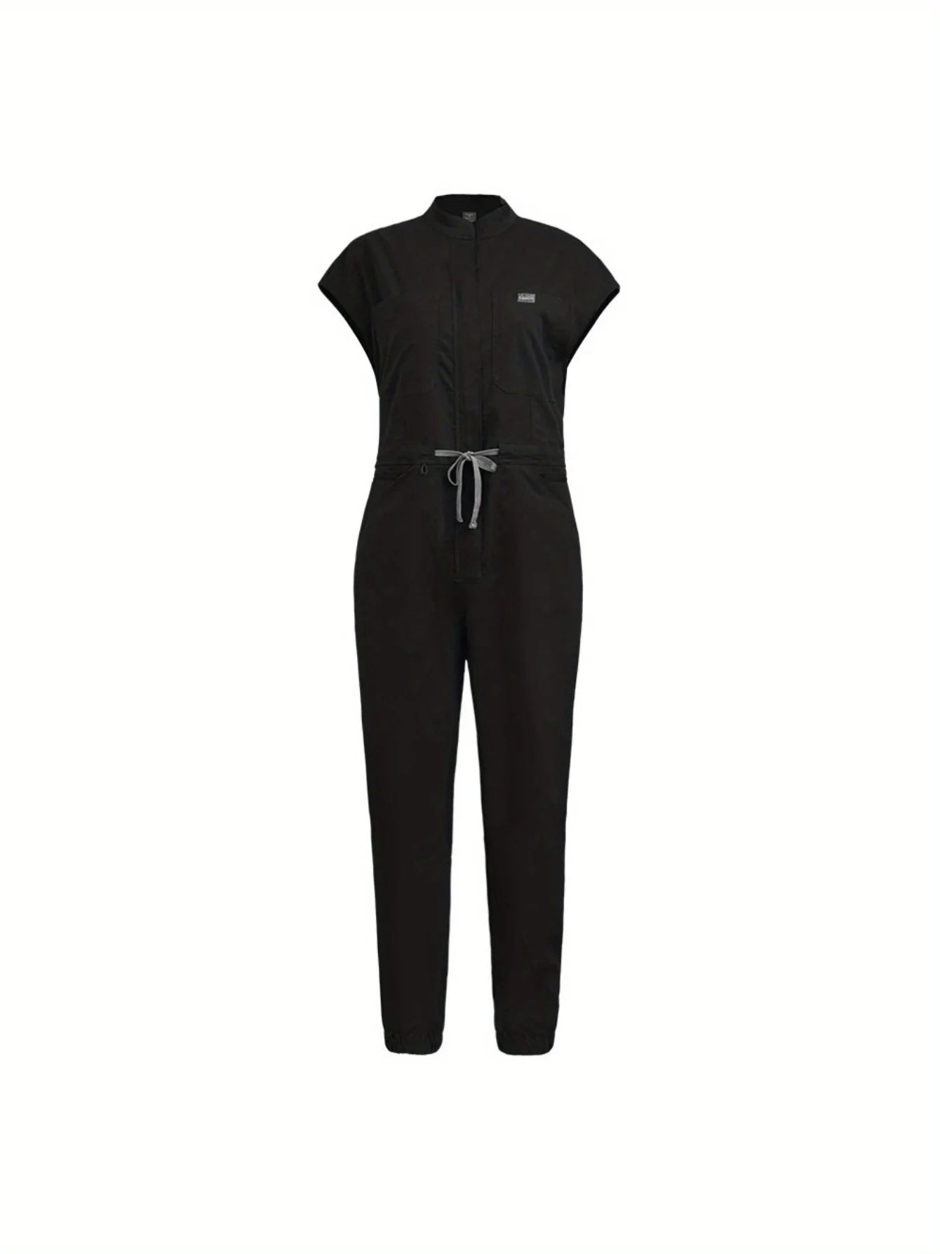 Comprehensive Training Outfit Scrubs Set Uniform Jogger Suit Stretch with Multi Pocket for Esthetician Workwear Jumpsuit
