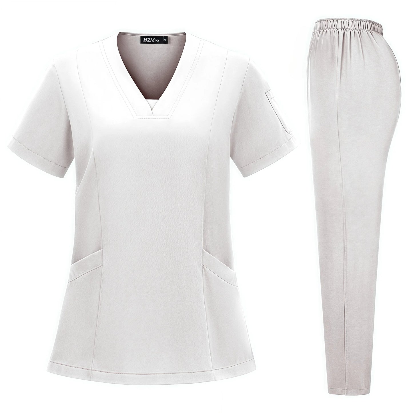 High Quality Hospital Scrubs Uniform Set Nurse Polyester Spandex Stretch Women Scrub Sets Uniforms Nursing Men Medical Scrubs