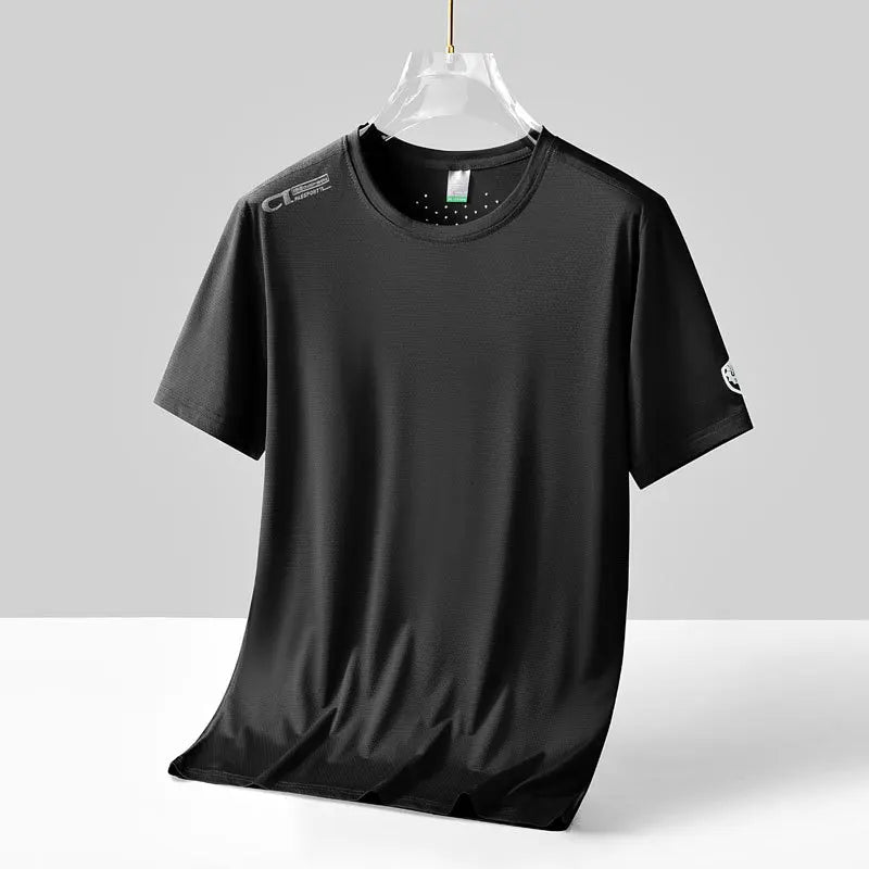 7XL 8XL Men's Sun Protection T-shirts Summer UPF 50+ Short Sleeve Performance Quick Dry Breathable Hiking Fish T-shirts UV-Proof