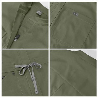 Wholesale Medical Apparel Scrub Uniform Women Short Sleeved Scrubs Jumpsuit Medical Hospital Clothing Scrub Uniforms with Pocket