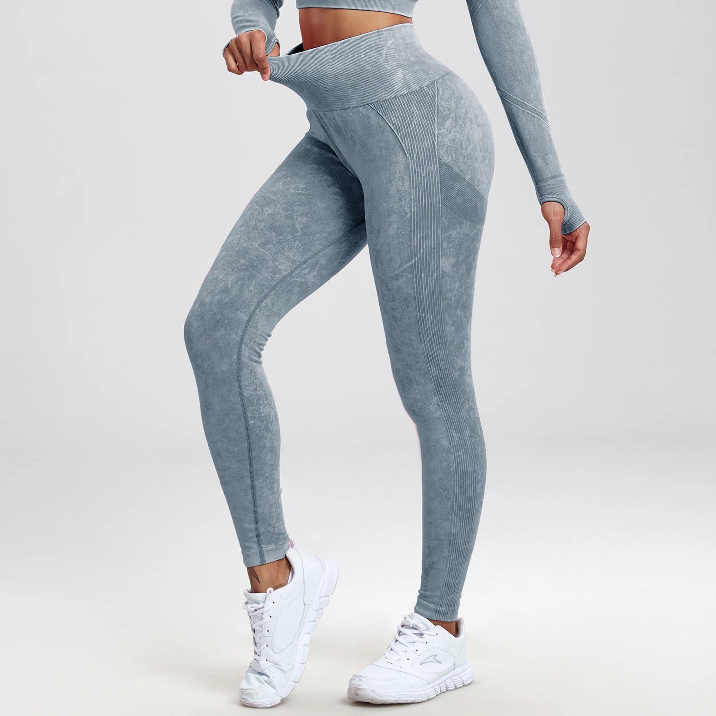 Butt Lifting Sexy Gym Leggings Women High Waist Seamless Tie Dye  Leggings Women Skinny Stretch Outdoors Hollow Out Pants