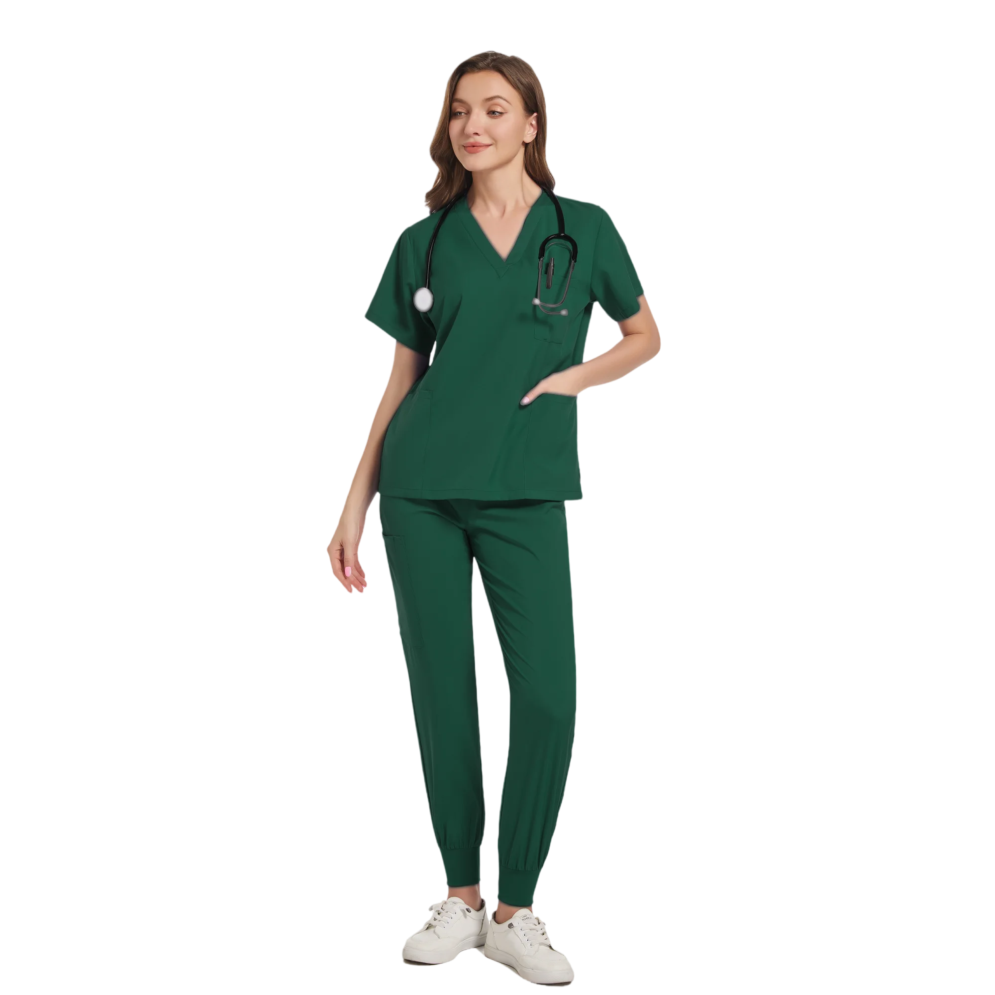 Women Scrub Set Surgical Nursing Scrub Sets Hospital Uniform Medical Factory Wholesale Uniforms Womens Custom Scrubs