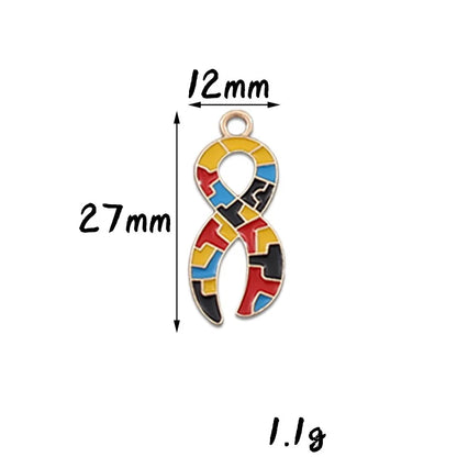 1 Pcs Autism Awareness Pin Autism Pins Lapel Pin Multi Color Autism Puzzle Piece Brooches Pins for Backpacks Sleeves Awareness