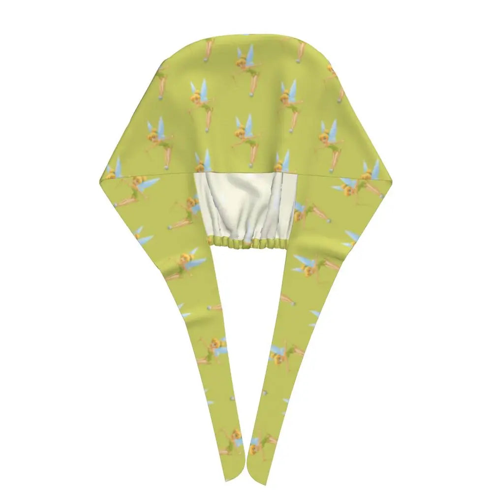 Custom Tinker Bell Breathable Nursing Work Cap Surgical Scrub Caps Unisex Nurse Medical Cap Cartoons Scrubs Hat Medical Surgical