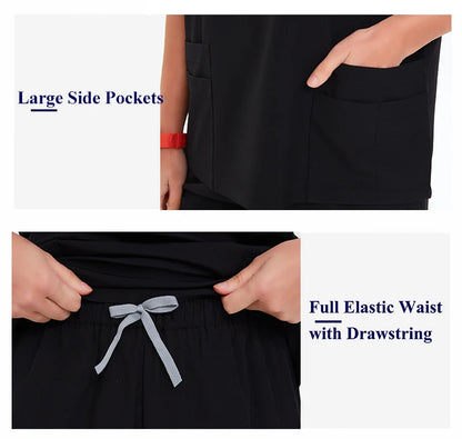 Doctor Nurse Scrub Set Hospital Uniforms Clinic Medical Surgeon Nursing Clothes Dental Pediatric Beauty Salon Work Suit S23