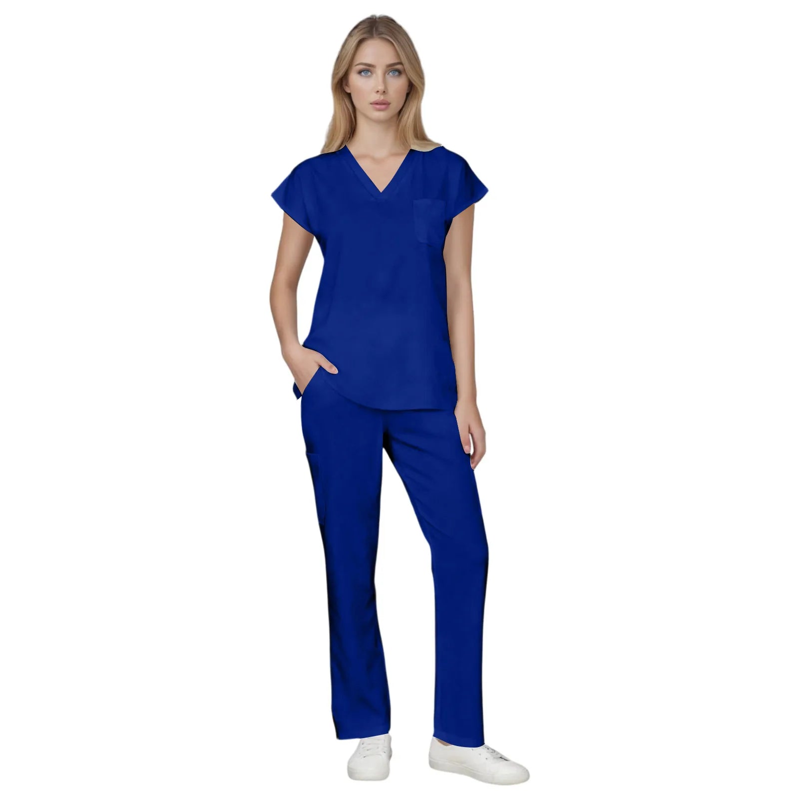 Scrubs Medical Uniform Women and Man Scrubs Set Medical Scrubs Top and Pants